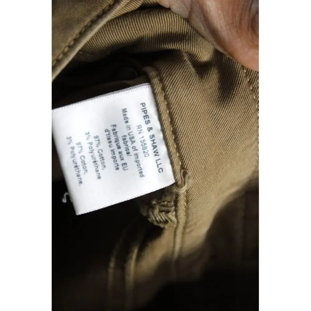 Veronica Beard Womens Brown Chino Pants High Rise Cotton Size 26